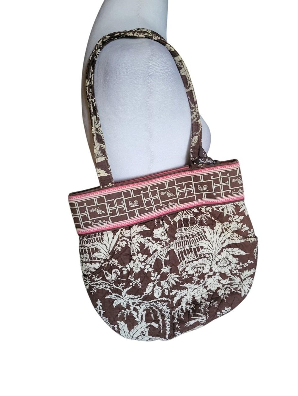 Vera Bradley Imperial Toile Tote Brown/Cream